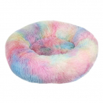 Naminių &scaron;unų lova Patogi spurga Cuddler apvali &scaron;unų veislynas Itin mink&scaron;ta plaunama &scaron;unų ir kačių lova su pagalvėlėmis žiemai, &scaron;ilta sofa, parduodama S 40CM