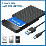 2,5 colio SSD dėklas SATA į USB 3.1 mobilųjį kietąjį diską skirtas disko HDD tipo USB-C korpusui Palaiko SSD HDD talpa iki 6 TB USB3.1 interface