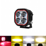 LED 2 colių raudonas darbinis žibintas Rūko žibintai bekelei Prožektorius Vairavimo žibintas sunkvežimiui Pikapui SUV 4x4 12V 60V moto automobilių priedų žibintas 1pcs