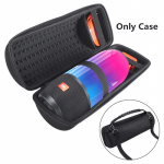 JBL Pulse 3 garsiakalbiui PU kietas dėklas ne&scaron;iojamas laikymo dėklas mai&scaron;elis Bluetooth garsiakalbių krep&scaron;iai Black+shoulder strap