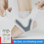 Moterų kulk&scaron;nies įtvaras sportui: Apsaugo nuo patempimų krep&scaron;inyje, futbole, bėgime ir padeda atsigauti naudojant rie&scaron;o įtvarą. Gray L Right (Shoe Size 38-41, One Piece)