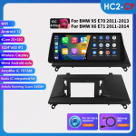 Hizpo 4G LTE I&scaron;manusis Ekranas Octa Core 10,25 Colio Automobilio Radijas Carplay Android Auto BMW X5 E70 (2011&ndash;2013 m) CIC skirtas BMW X6 E71 (2011&ndash;2014 m) CIC HC2 2G 32G AI