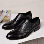Vyri&scaron;ki laisvalaikio batai Brock Oxford retro krokodilo odos vyri&scaron;ki formalūs pavasariui ir rudeniui nauji 2024 metams 45