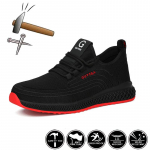 Darbiniai batai su plieniniais pir&scaron;tais Apsauginiai batai nuo smūgio, vyri&scaron;ki, moteri&scaron;ki, lengvi darbiniai sportbačiai, kvėpuojantys, nesudūrę, nesuardomi batai 40