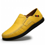 Karvės Odos Vyri&scaron;ki Batai Kasdieniai Užslidinami Formalūs Loaferiai Vyri&scaron;ki Mokasininai Itali&scaron;ki Juodi Vyri&scaron;ki Vairavimo Batai 46 geltona