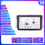 Ossuret 8 2 Din multimedijos grotuvas Volkswagen Golf 5 Transporter VW Passat B6 Polo Jetta Skoda Seat automobiliams, su Android 13, i&scaron;maniuoju Carplay, automobilio radijo imtuvu, GPS S4 8Core 4G 32G AI