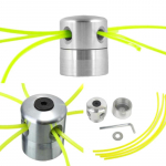 Universali aliumininė žoliapjovės galvutė su keturiomis žoliapjovių linijomis, skirta krūmapjovės žolės žoliapjovei onesize