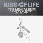 I&scaron;ankstinis užsakymas KISS OF LIFE 4-asis mini albumas POP-UP parduotuvės MD metalinis raktų pakabukas