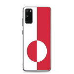 Telefono dėklas - Samsung - Galaxy S21 Plus - Grenlandijos vėliava - Lankstus - Daugiaspalvis
