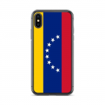 iPhone dėklas - Daugiaspalvis - Venesuelos vėliava - Lankstus - Vertikalus dizainas - Skaidrus silikonas