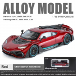 Nauja 1:18 Mercedes Benz AMG ONE Super Sportinis Automobilis Lydinio Liejinio Modelis Automobilis Garsas ir &Scaron;viesa Klasikiniai Hobio Kolekcionuojami Daiktai Gimtadienio Dovanos juoda
