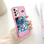 Dažytas ra&scaron;tas, spalvingas, dvipusis kietas korpusas, atsparus smūgiams, apsaugantis nuo kritimo telefono korpusas, skirtas Samsung Samsung A02