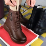 Nauji prabangūs moteri&scaron;ki batai Odiniai aulinukai Dizaineriniai moteri&scaron;ki batai &Scaron;ilti ir patogūs Retro moteri&scaron;ki laisvalaikio batai Botas Mujer 40