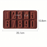 Silikoniniai skaičiai &Scaron;okolado forma Sausainiai &Scaron;alti 3D Skaitmeninė forma Fondantas Tortų kepimas Želė Saldainiai Konditerija PASIDARYK PATS Dekoravimo įrankiai