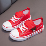 Pavasariniai žema vir&scaron;ūnė, mink&scaron;tu padu, laisvalaikio sportbačiai kūdikiams berniukams ir mergaitėms animacinių filmų siuvinėti kvėpuojantys drobiniai batai 30