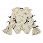 2KWEIRD Y2k Estetika Nėriniuota Palaidinė Grunge Gotikinė Nereguliari Palaidinė Fėja Harajuku Tvarstinė Palaidinė Vintažiniai Lolita Drabužiai Prekybos Centro Gotika L