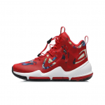 Li Ning auk&scaron;takulniai krep&scaron;inio batai su amortizacija ir elastingumu vaiki&scaron;ki sportbačiai raudoni juodi YKBR016-9 31