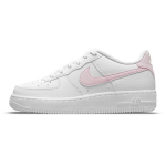 Nike Air Force 1 GS Balti Rožiniai Putplasčio Vaikų Sportbačiai CT3839-103 36.5