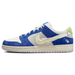 Fly Streetwear x Nike Dunk Low Pro SB Gardenia Unisex Batai Mėlyni Game-Royal Sail DQ5130-400 37.5