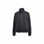 Adidas Originals Premium Essentials Nailoninis vėjo striukė su stovinčia apykakle ir ilgomis rankovėmis, užtraukiama, moteri&scaron;kas vir&scaron;utinis drabužis, juoda IT6726 S
