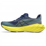 ASICS Novablast 4 Mėlynas Plėtinys Mėlynas Žalias Vyri&scaron;ki Bėgimo Bateliai 1011B693-400 42.5