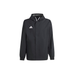 Adidas Entrada 22 Įvairių orų futbolo treniruočių striukė su gobtuvu Vyri&scaron;ka vir&scaron;utinė apranga Juoda IK4010 XL black