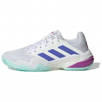 Adidas Barricade 13 Balti Kobalto Mėlyni Moteri&scaron;ki Sportbačiai Debesėlio Baltumo Violetinės-Sprogstamos IF9130 41⅓