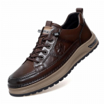 Madingi prabangaus prekės ženklo vyri&scaron;ki laisvalaikio batai Natūralios odos verslo biuro Oxford tipo batai Neslystantys atsparūs dilimui bėgimo sportbačiai Teniso bateliai 38 ruda