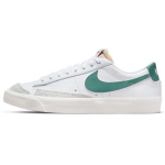 Nike Blazer 77 Odiniai Laisvalaikio Neslystantys Smūgius Sugeriantys Patvarūs Žemi Sportbačiai Moteri&scaron;ki Sportbačiai Balti Žali Pilki DC4769-112 36