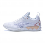 Mizuno Wave Luminous 2 patogūs, universalūs, neslystantys, patvarūs, žemo ūgio badmintono bateliai vyrams, balti, V1GC242025 38