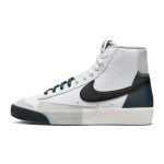Nike Blazer neslystantys patvarūs vidutinio auk&scaron;čio vaiki&scaron;ki riedlenčių batai vaiki&scaron;ki sportbačiai juodi balti FN6937-101 35.5