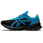 Asics Novablast 1 Patogūs universalūs audinio žemi kasdieniai bėgimo batai Vyri&scaron;kas sportbačio modelis Mėlynas Juodas 1201A065-008 39