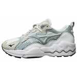 Mizuno sportinio stiliaus Wave Rider 1 kamufliažinis tinklelio audinys i&scaron; sintetinės odos, sportiniai, smūgius sugeriantys, patvarūs, žemo ūgio laisvalaikio batai vyrams, pilki, D1GA193001 43