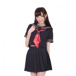 Būkite su Mėlynu Dangumi Jūreivio Tamsiai Mėlyna Dydis Cosplay Kostiumas Uniforma, Mėlyna, M, Moteri&scaron;ka