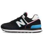 New Balance 574 Juodi Ry&scaron;kiai Rožiniai Moteri&scaron;ki Kedai WL574CK2 36.5