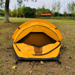 Vieno asmens kuprinė palapinė Žygių palapinė Bivy palapinė Lengva miegmai&scaron;io palapinė su žemės audiniu geltona