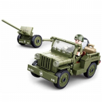 143 vnt. karinės transporto priemonės II pasaulinio karo Normandijos i&scaron;silaipinimas WILLYS automobilis kaladėlės armijos kareivis automobilis klasikinis modelis kaladėlių rinkinys vaikai DIY žaislai No Box