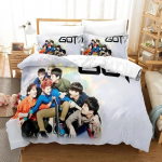 3D Spausdinimas Kpop Got7 Patalių Komplektas Antklodės Užvalkalas Paklodė Spausdintas Lovos Komplektas Pagalvės Užvalkalas Lova Pilno Karalienės Karali&scaron;ko Dydžio Antklodė Miegamasis 70x133cm 2pcs