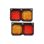 Apsmotiv 24V LED galinis žibintas, suderinamas su Mitsubshi Hino sunkvežimių modeliais (Ranger, Fuso FA, FB, FD, FE, FF, SG, Fighter) - Universalus pritaikymas