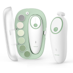Momcozy Kūdikių Nagų Elektrinis Kūdikių Nagų Kirpiklių Rinkinys su LED 7 Keičiamais Idealiai tinka Naujagimiams ir Puikiai tinka Nė&scaron;tumui Dildė, &Scaron;viesa, Galvutės,