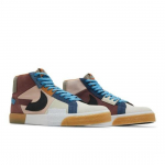 Nike Zoom Blazer Mid Premium SB Mozaikos Paketas - Tamsus vynas DA8854-600 EU 36 rožinė/vynas