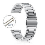 20 mm 22 mm titano apyrankė Huawei Watch GT/2/3/Pro laikrodžiui, nerūdijančio plieno apyrankė Huawei Watch 46 mm 42 mm/Samsung Watch 3/4/5 laikrodžiui 18mm sidabras