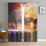 Megalopolis Akropolis Partenonas Monastiraki Skaidrios užuolaidos svetainei Tiulinė langų užuolaida Miegamasis Virtuvė &Scaron;ydas Užuolaidos 135W x 114H(cm)