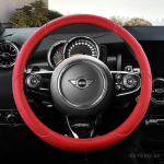Mikropluo&scaron;to odos automobilio vairo užvalkalas, skirtas MINI Cooper R50 R55 R56 F57 Clubman Countryman Clubvan Coupe, Automobilio priedai raudona