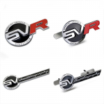 1 vnt. 3D metalinis lipdukas SV SVR ženklelis Emblema Lipdukai Automobilio stilius For Range Rover Evoque Defender Discovery Automobilio S-01