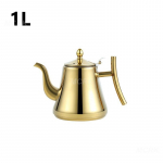 1000/1500 ml arbatinukas nerūdijančio plieno karali&scaron;kasis arbatos puodas su arbatos sieteliu Auksinis sidabrinis virdulys su arbatos užpilu Oolong gėlių arbatos puodas