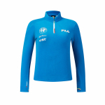 Fila Tyrinėkite paprasto asmenybės sportinius treniruotes lauke patogius &scaron;iltus briaunoto vilnos pusiau užsegamus ilgomis rankovėmis slim mar&scaron;kinėlius moterims vir&scaron;us A11W617201FBU XL