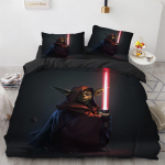 Animaciniai Yoda patalynės komplektai Anime filmai Antklodžių užvalkalų komplektai Antklodės užvalkalas Pagalvės užvalkalas Kawaii Vaikams Berniukams Gimtadienio dovanos EU Single(135*200cm)3pcs