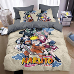 Anime Uzumaki Lovos Komplektai Animacinis N-Naruto Antklodės Užvalkalas ir Pagalvės Užvalkalas Suaugusiems Berniukams Mergaitėms Miegamojo Dekoravimas Vaikų Dovana AU Single(140*210cm)3pcs