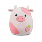 Squishmallow formos pliu&scaron;inės pagalvės žaislai Patogus užpildas Miegamojo biuro Pink Cow20cm